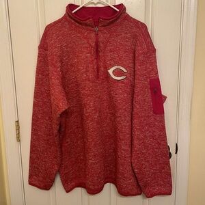 Cincinnati Reds Antigua Red MLB Quarter Zip Pullover
